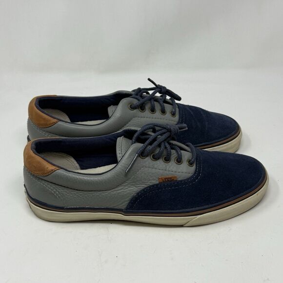 Vans Era 59 California Shoes Mens 10 Blue Gray Suede Leather Skate Sneakers - Picture 1 of 16
